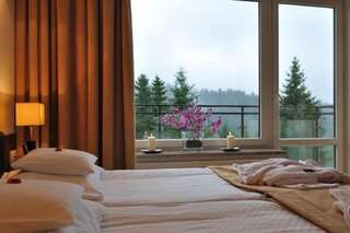 Курортные отели 4 Pory Roku & Spa Крыница-Здруй Двухместный номер с 1 кроватью или 2 отдельными кроватями и балконом-23